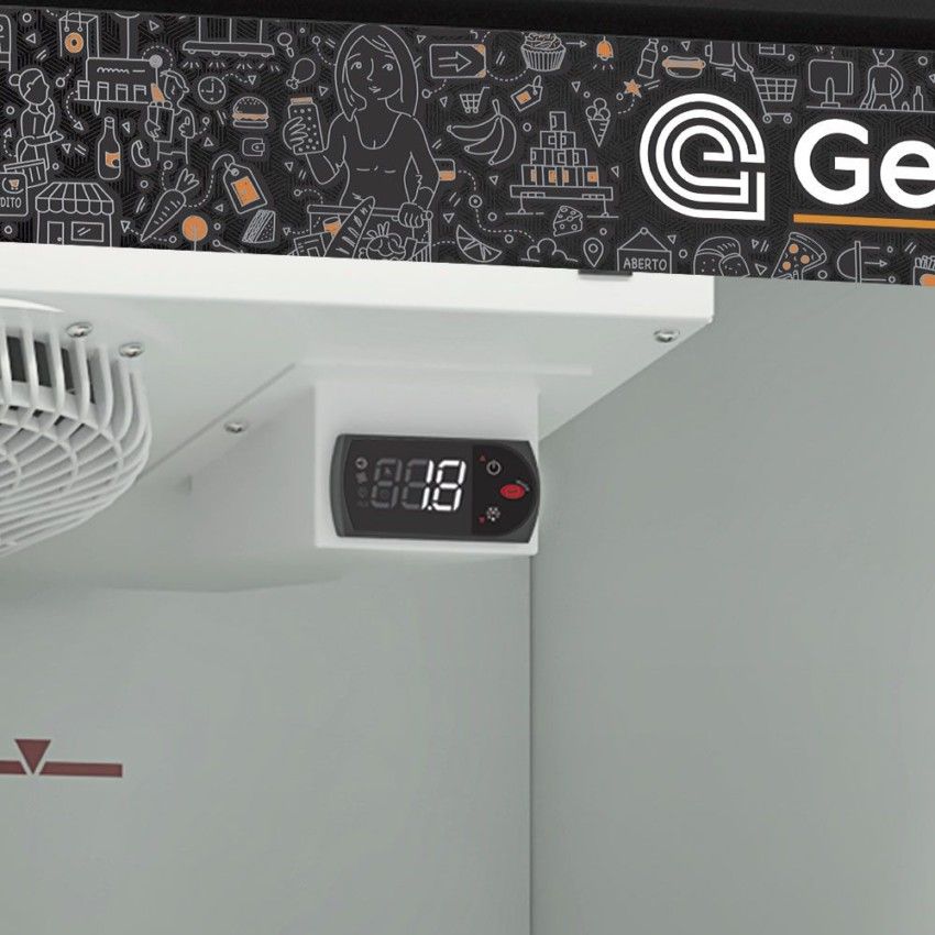 Refrigerador Vertical Conveniência 4 Portas - 1950 Litros GCVR-1950 PR - Preto 220v Gelopar