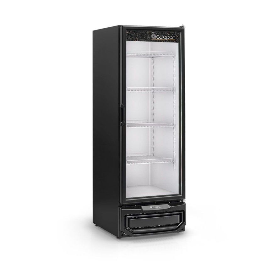 Freezer Vertical Porta de Vidro 577 Litros GPA-57 PR Preto 220v - Gelopar