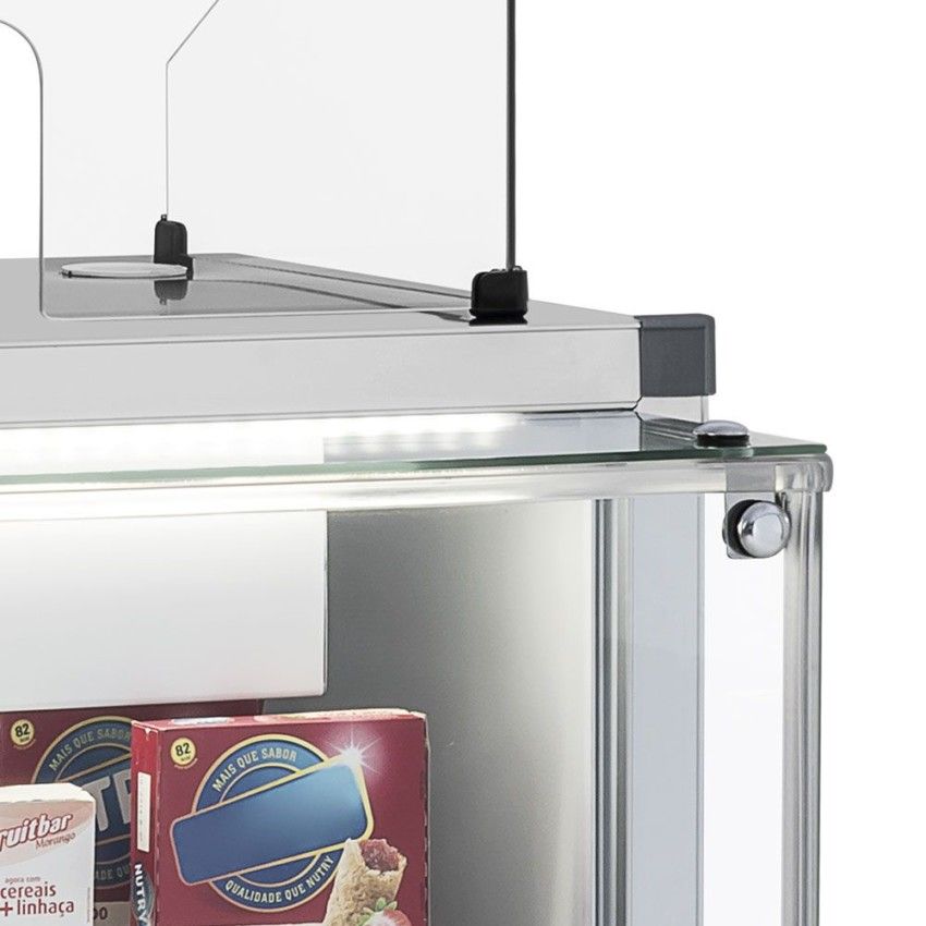 Vitrine Neutra Balcão Caixa Aurora MPXA-075R PR Gelopar 220V