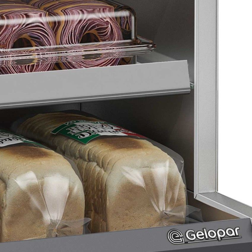 Vitrine Neutra Aberta e Módulo Balança MPBA-075 Preta 220v - Gelopar