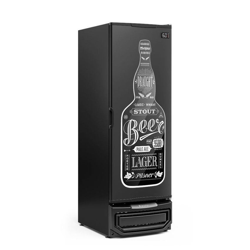 Cervejeira Vertical - Porta Cega - 196 Garrafas - 578L GCB-57 PR Preta 220v - Gelopar