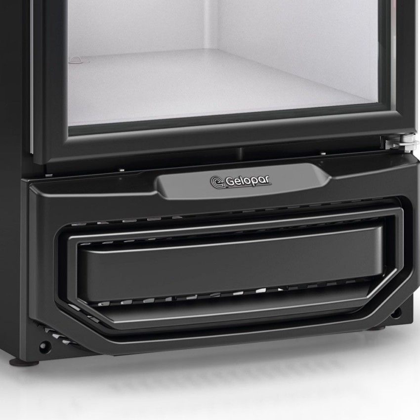 Freezer Vertical Porta de Vidro 577 Litros GPA-57 PR Preto 220v - Gelopar