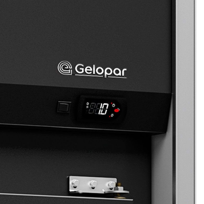 Expositor Refrigerador Vertical 6 Portas - Vidro Duplo GEAS-6P PR Preta 220v - Gelopar