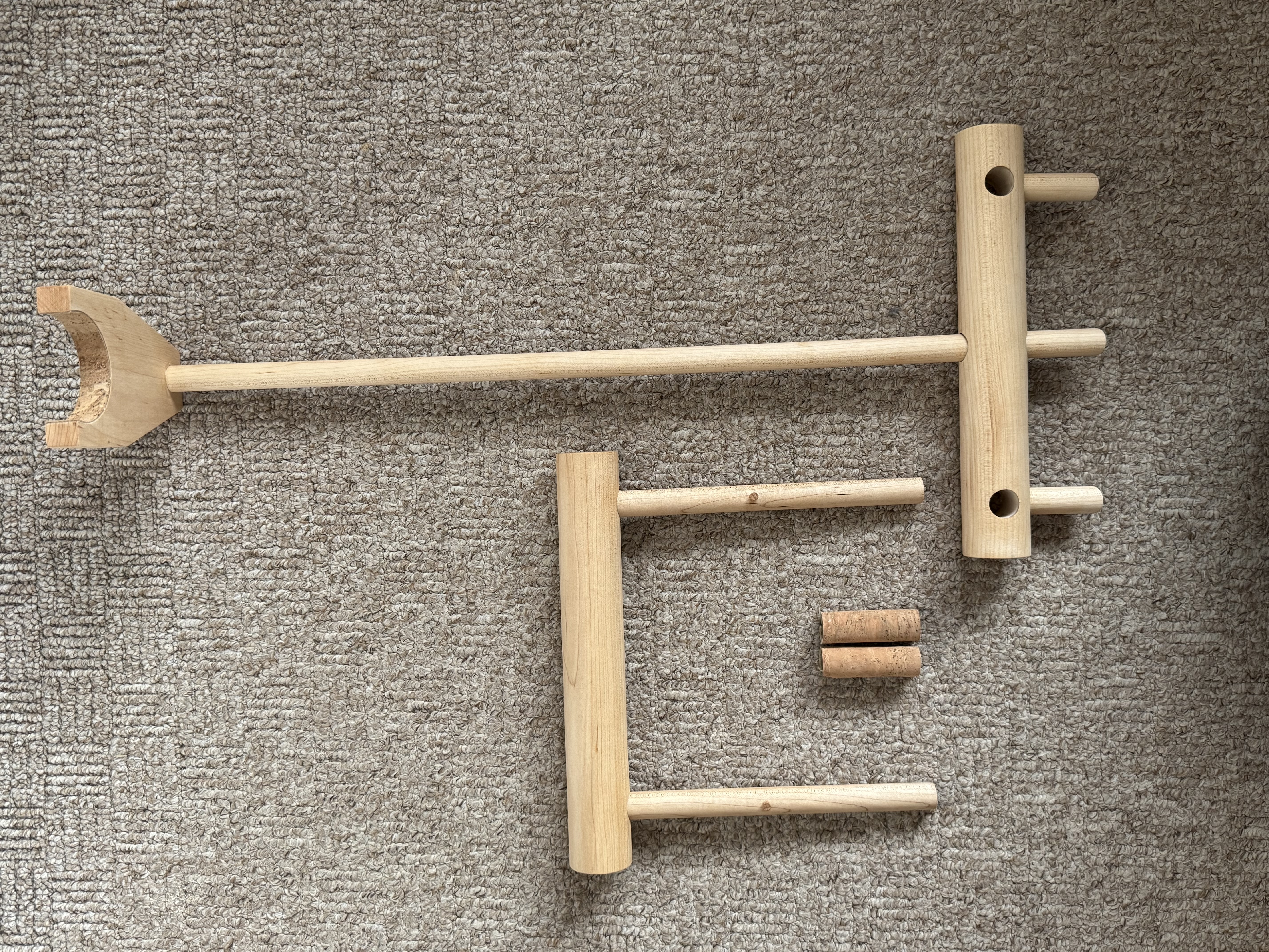 Maple Dowel guitar stand
