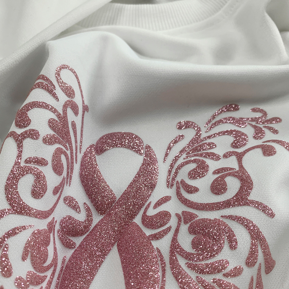 3D Puff Font Transfer Vinyl with Glittery Hot Stamping Effect - 33 New Colors
