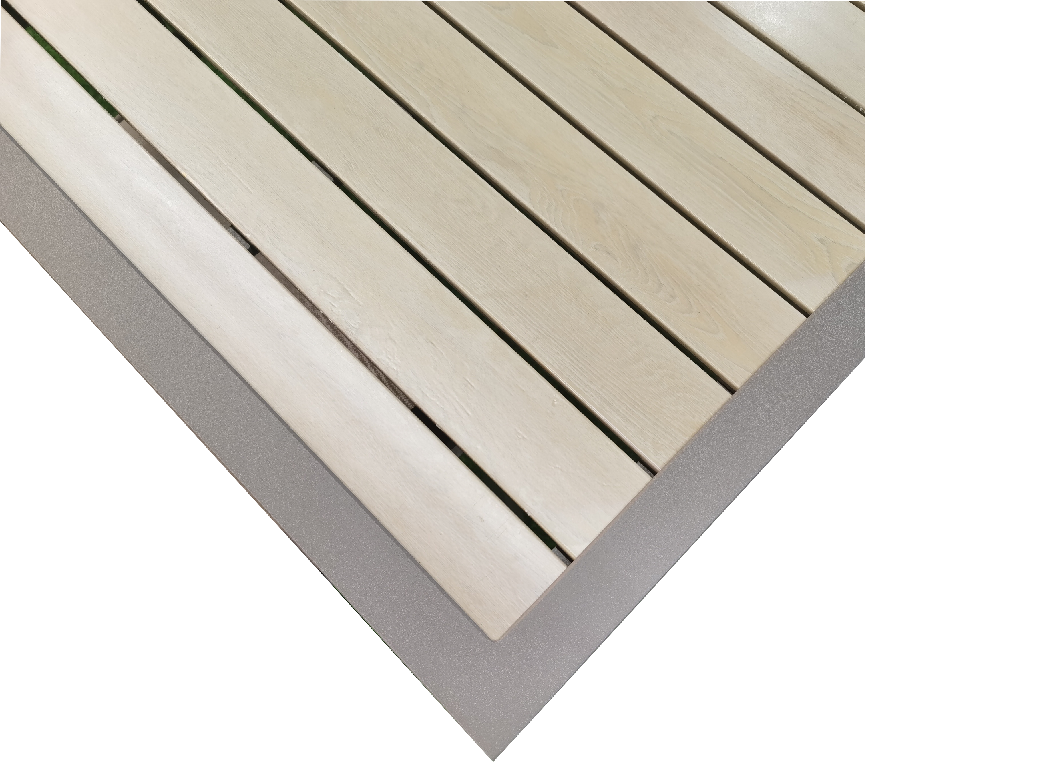 Aluminum Dining Set With Beige Cushion (1 Year Warranty)