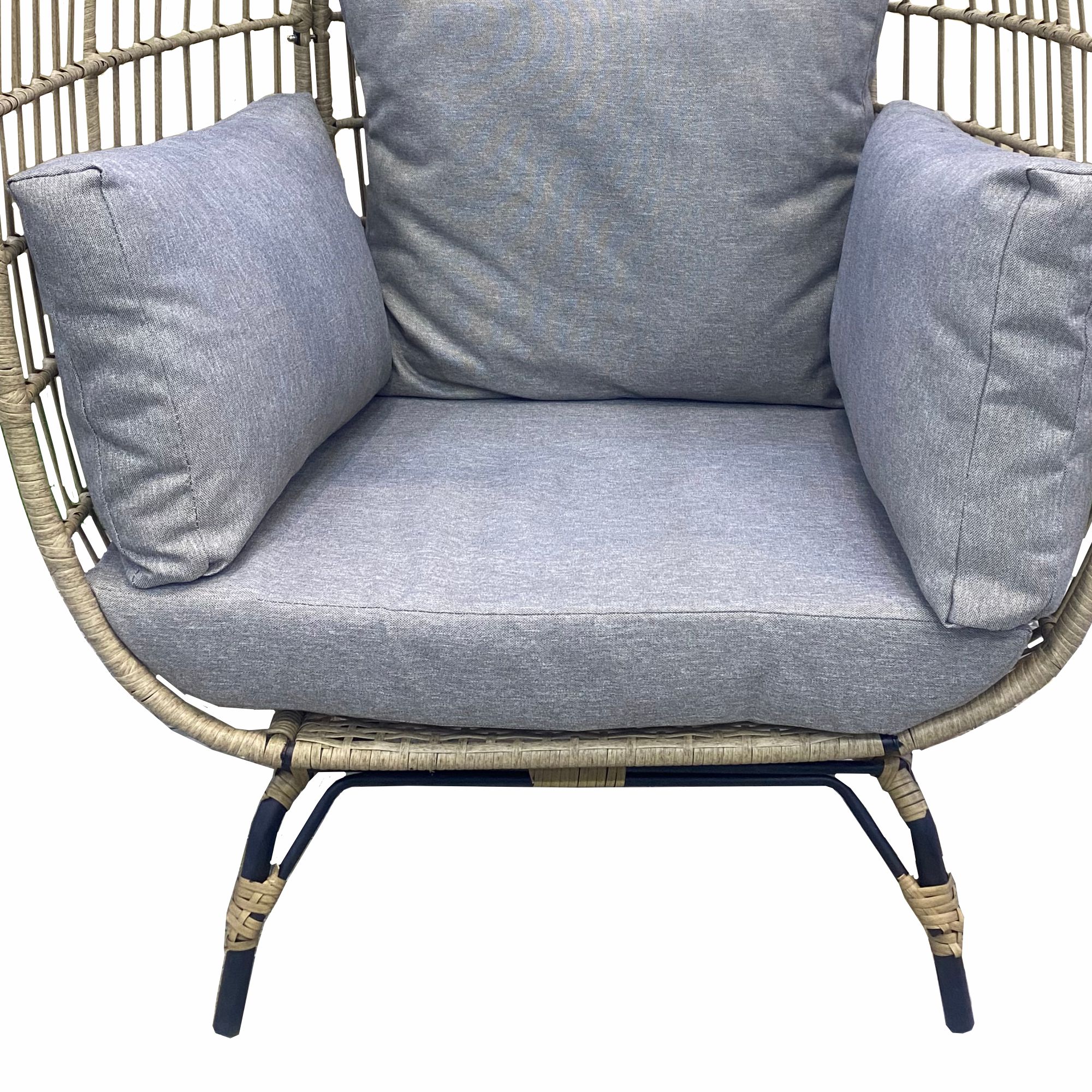 Egg Chair Grey Color with Grey Cushion 