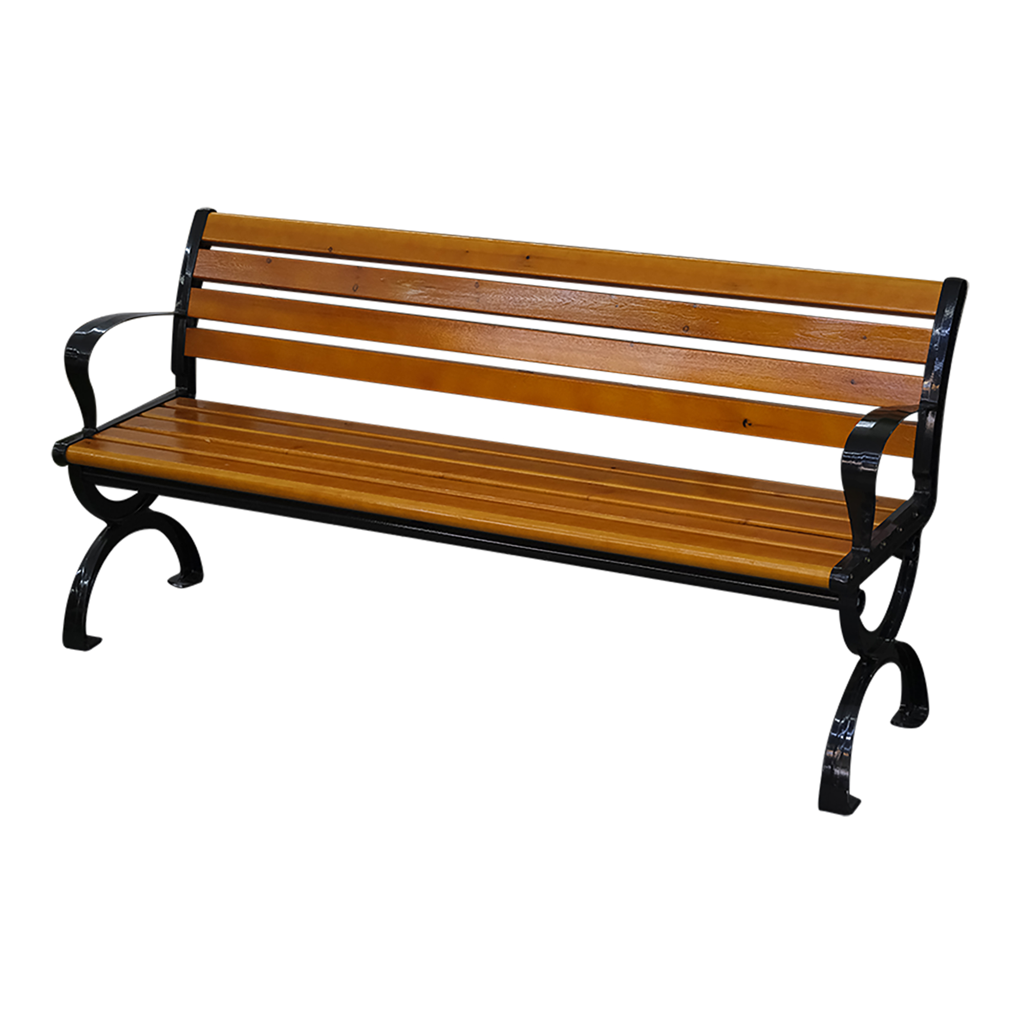 Wood Garden Bench With Back