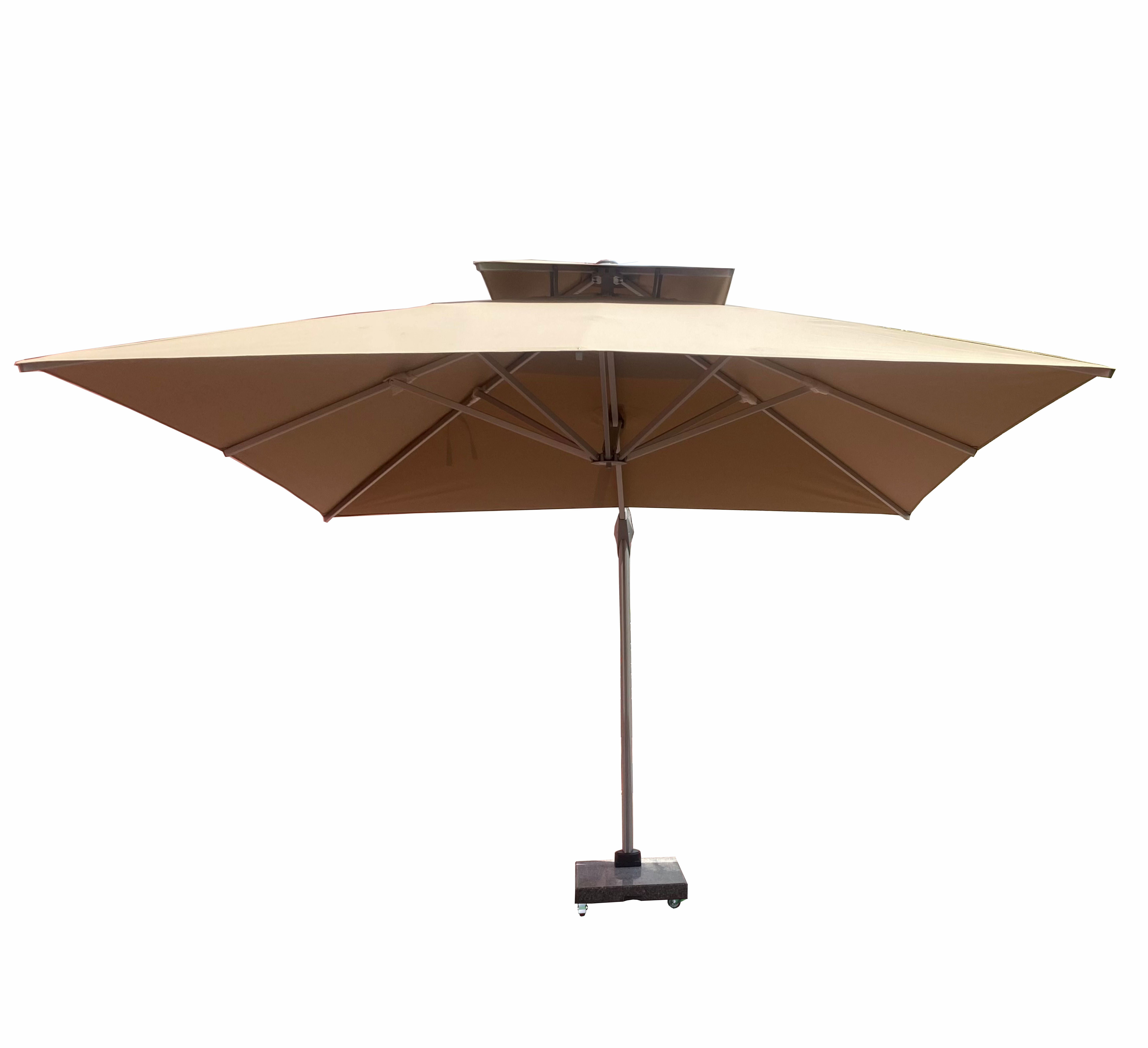 3.5X3.5M Hydraulic Umbrella With 220kg Wheels Base & 2 Years Warranty