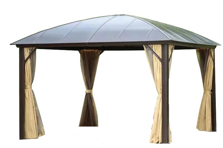 365*365cm Fiber Top Gazebo With Mosquito net and Curtain (2 Year Warranty)
