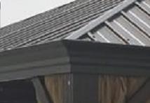 4.85*3.65 Meter Metal Top Gazebo With Mosquito net and Curtain (5 Year Warranty)