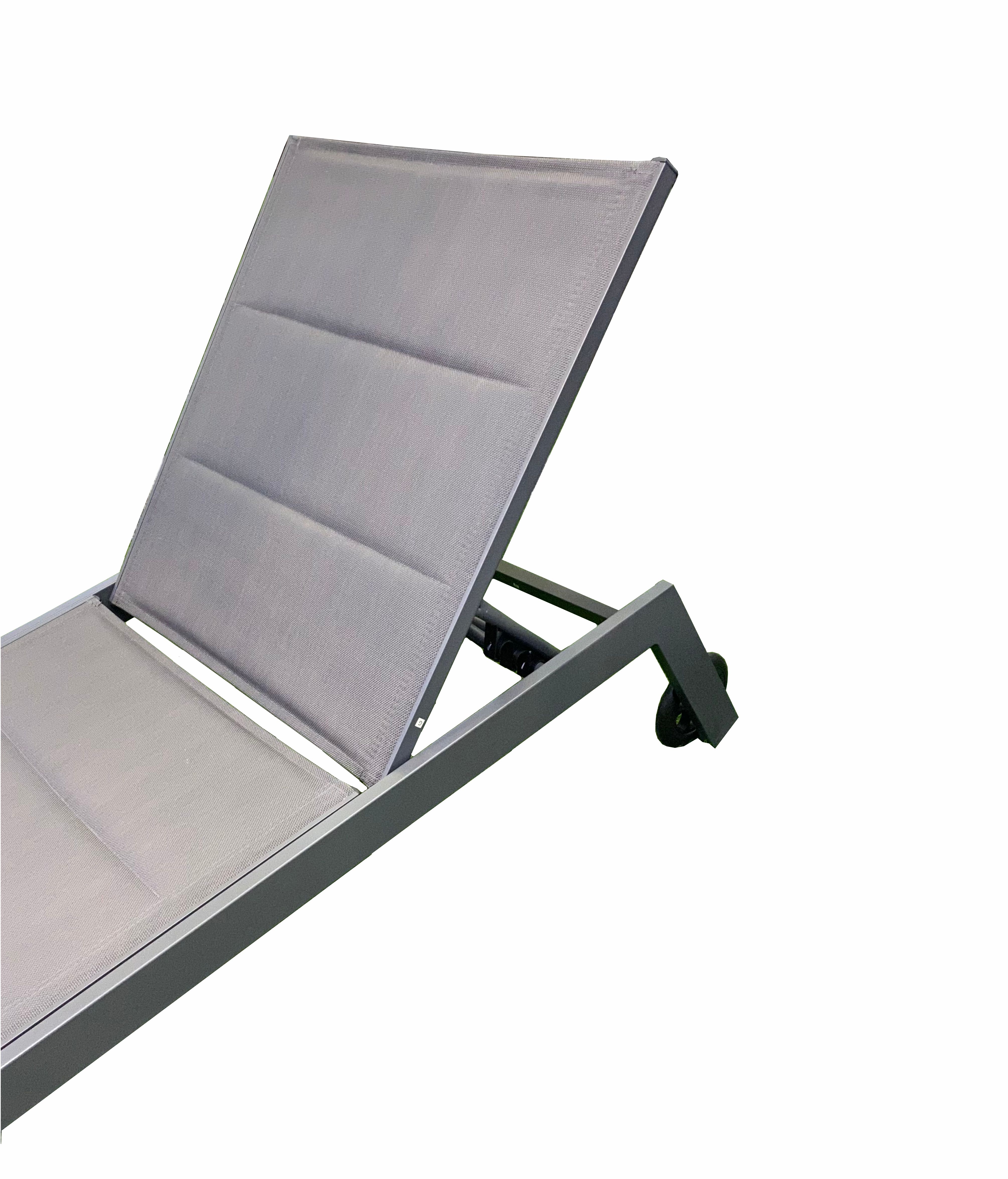 Dark Grey Aluminum Sun Lounger