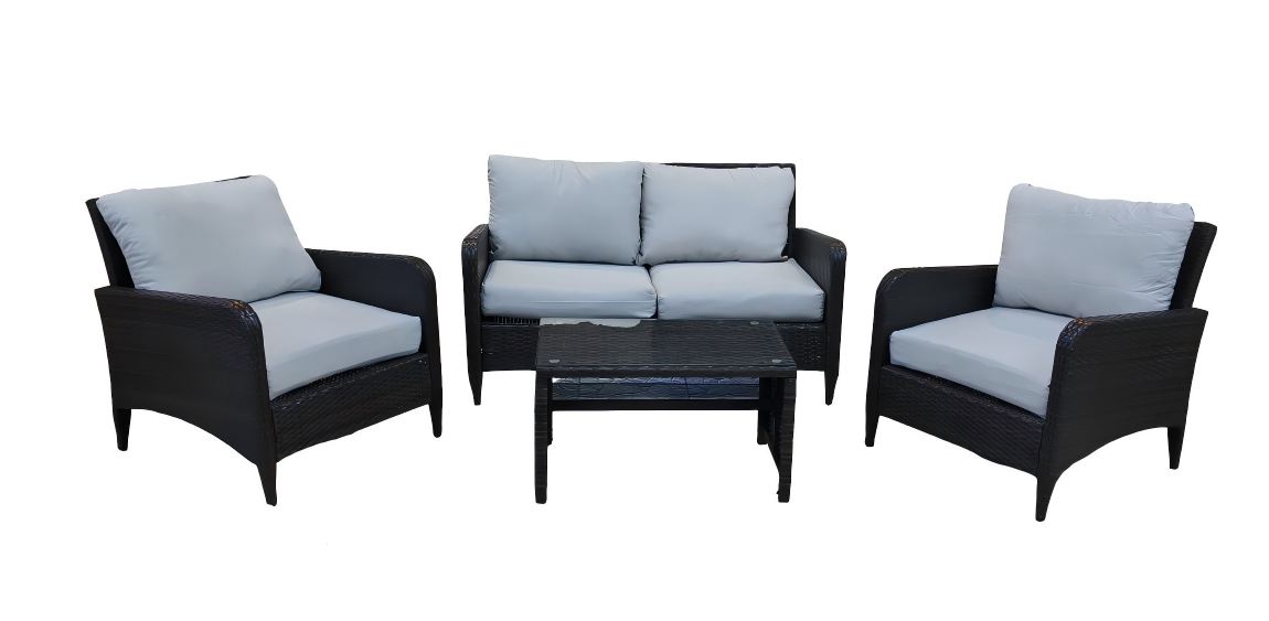 4 Seater Rattan Lounge Set