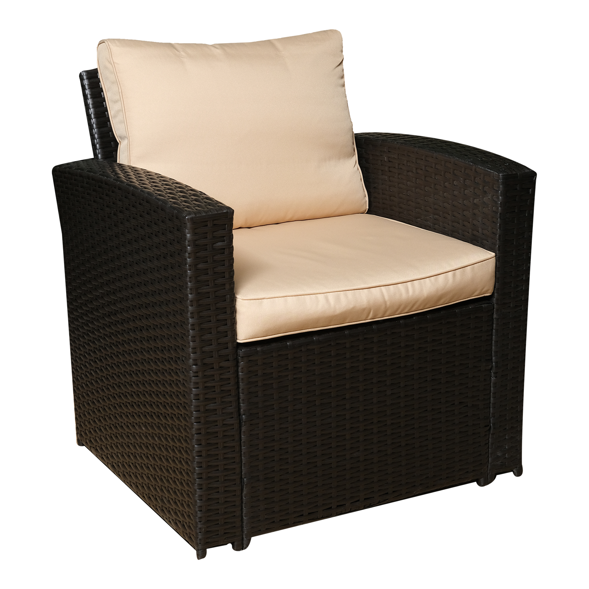 Rattan L-Shape 8 Seater Lounge Set