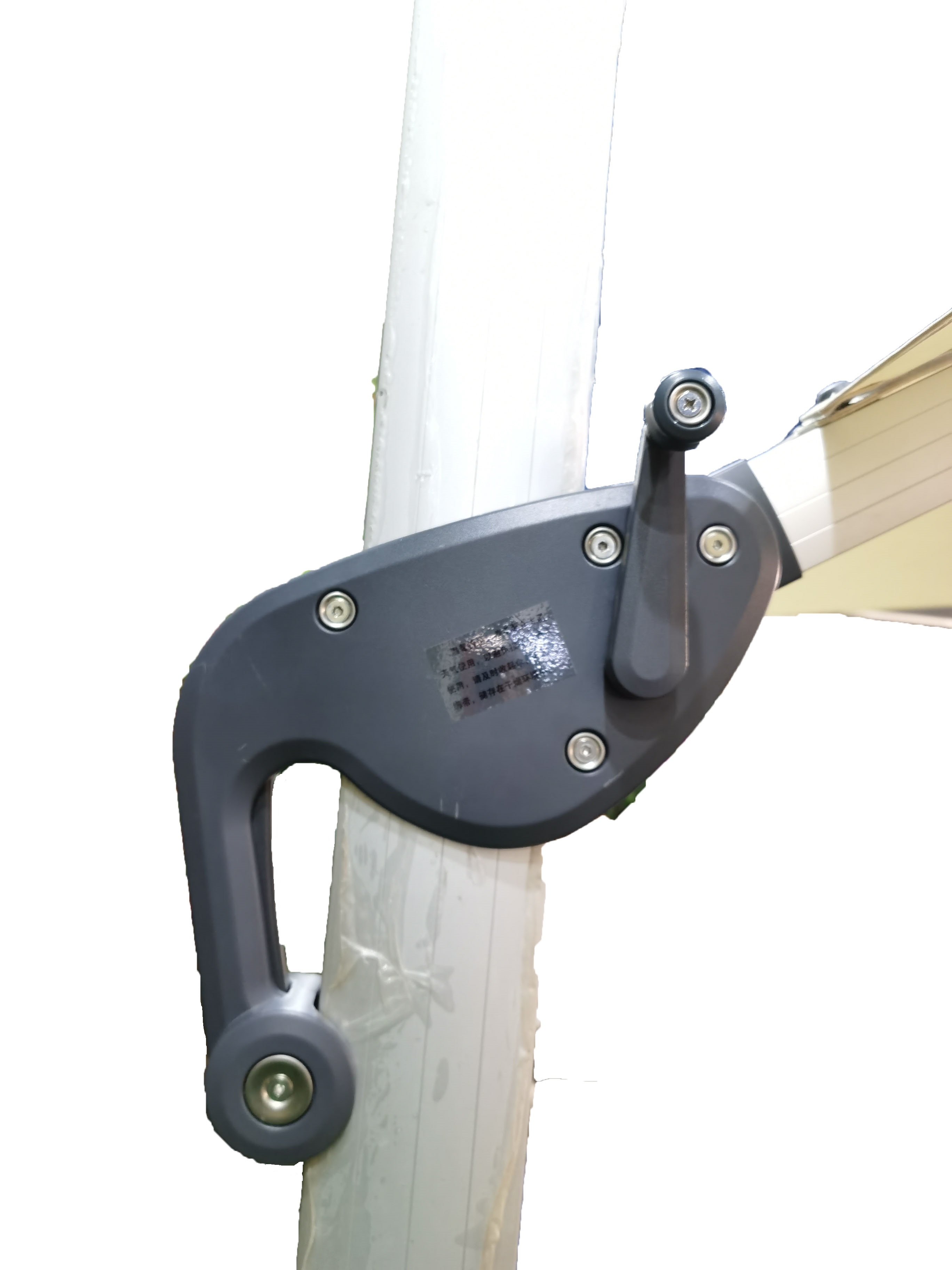 3.5x3.5 Cream Color Aluminum Umbrella With 120KG Marble Base and 1 Year Warranty