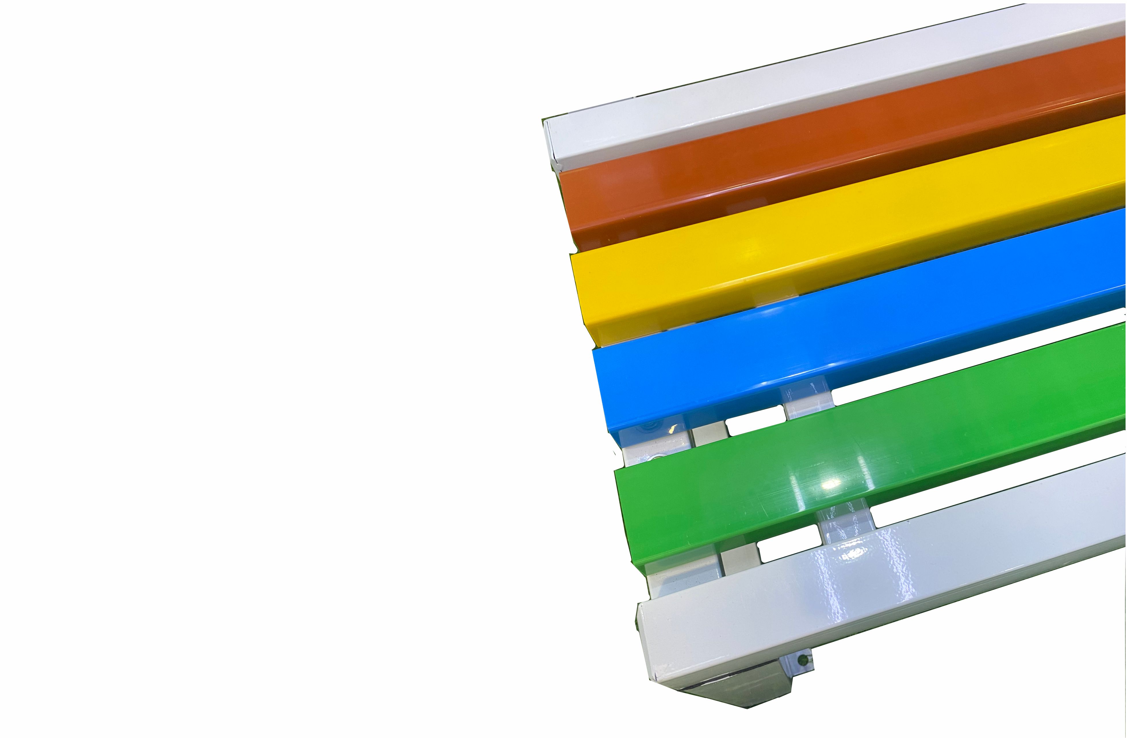 Multi Color Wood Bench 