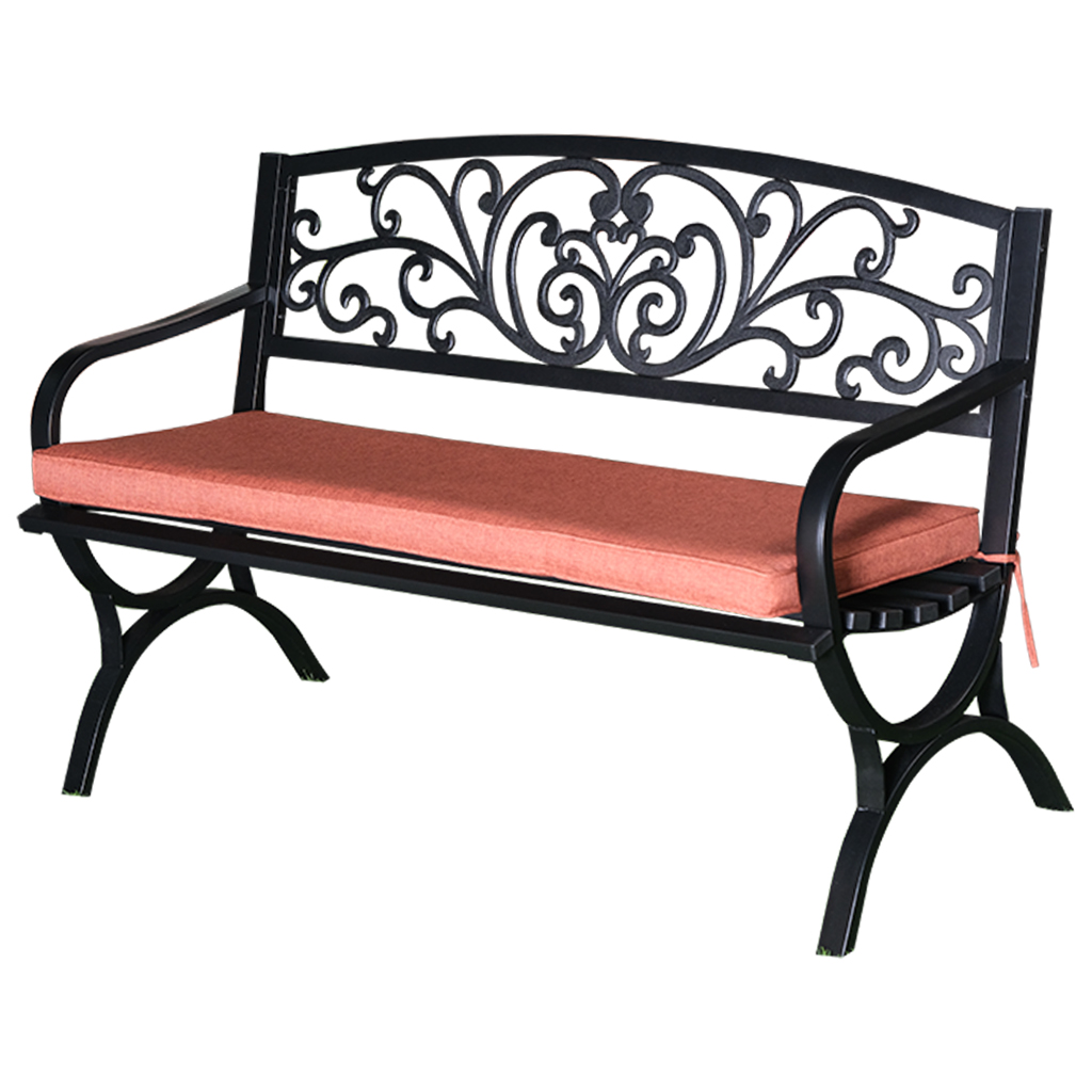 Black Steel Bench