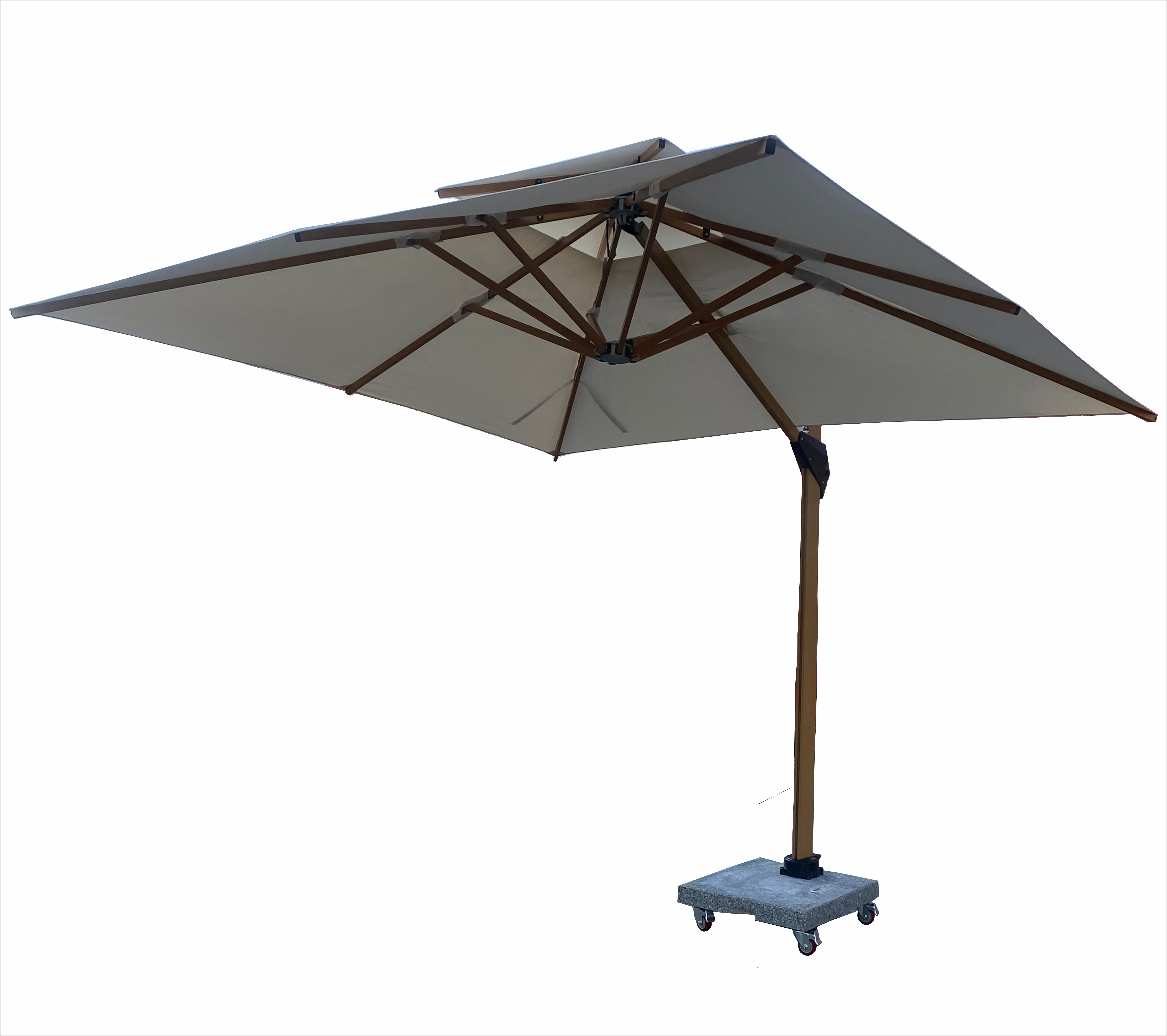 3X3M Hydraulic Umbrella With 90kg Wheels Base & 2 Years Warranty