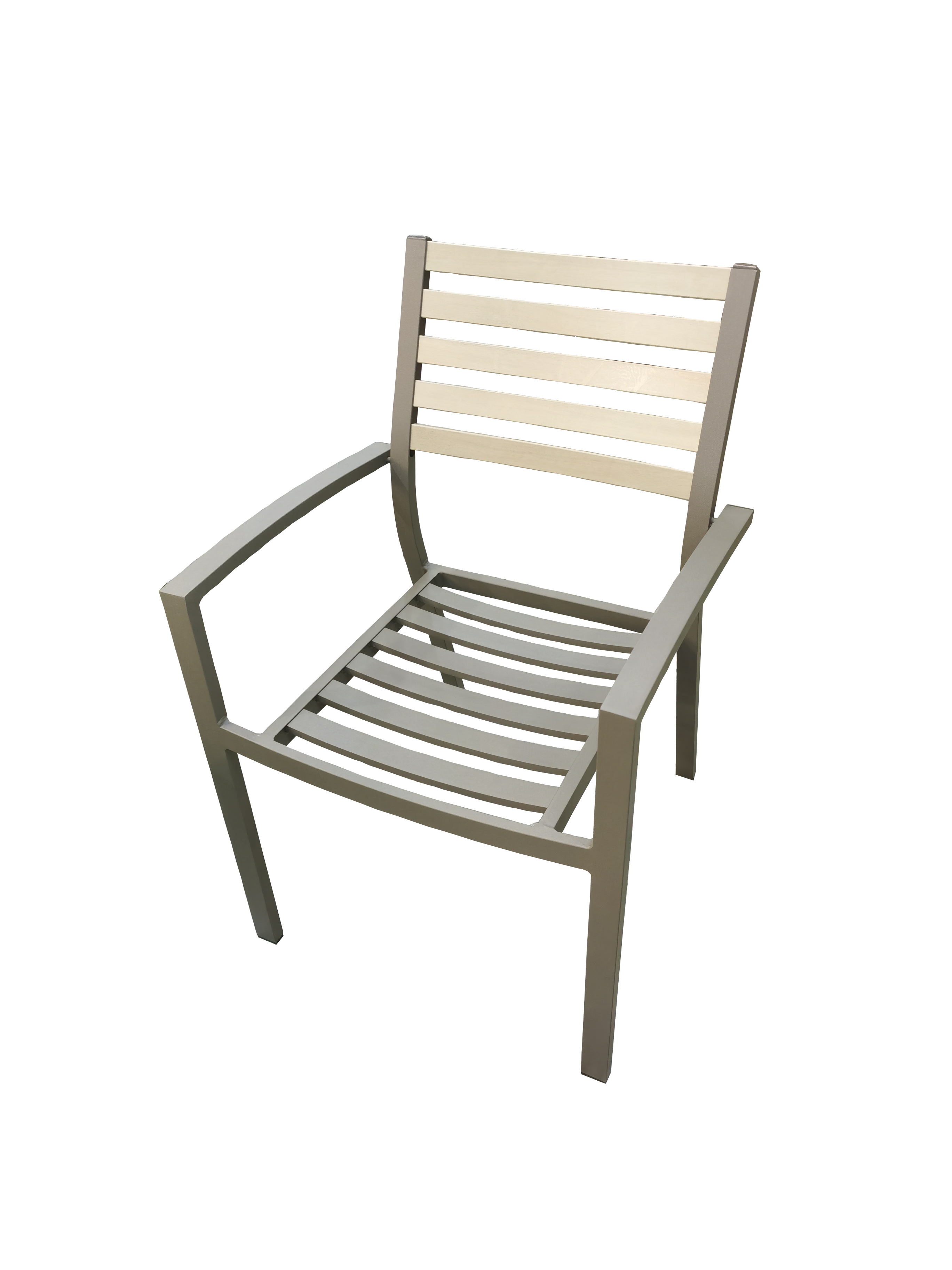 Aluminum Dining Set With Beige Cushion (1 Year Warranty)