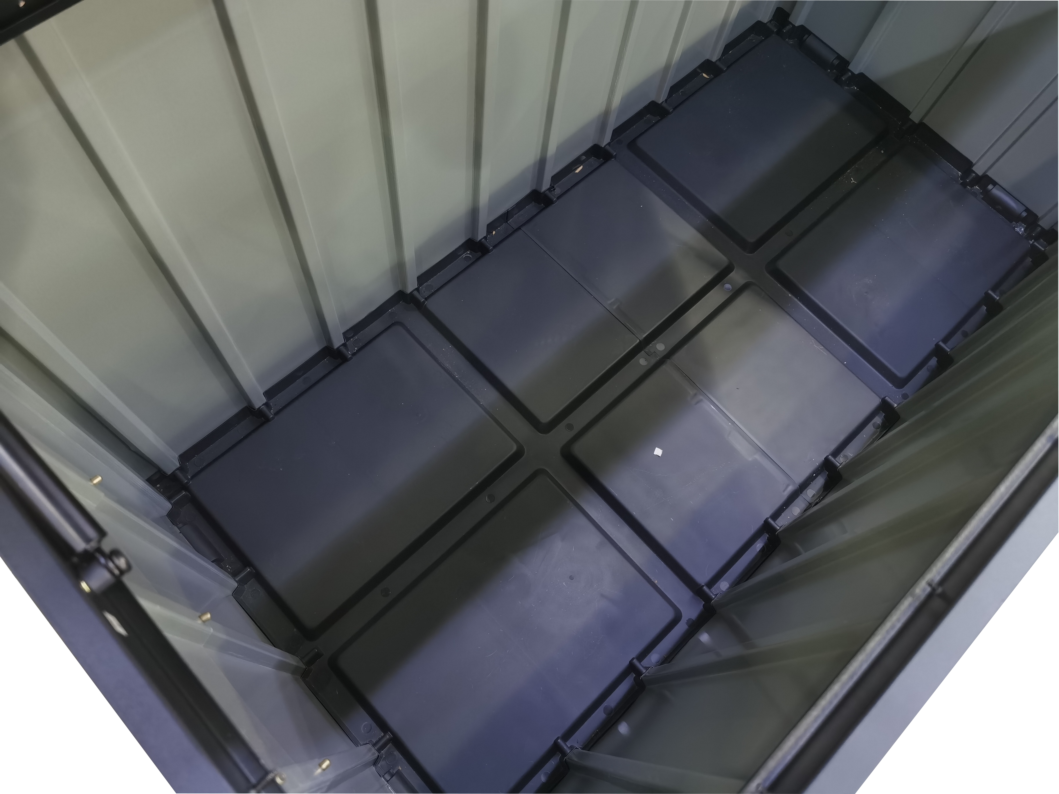 Dark Grey Steel Storage Box / Cushion Box