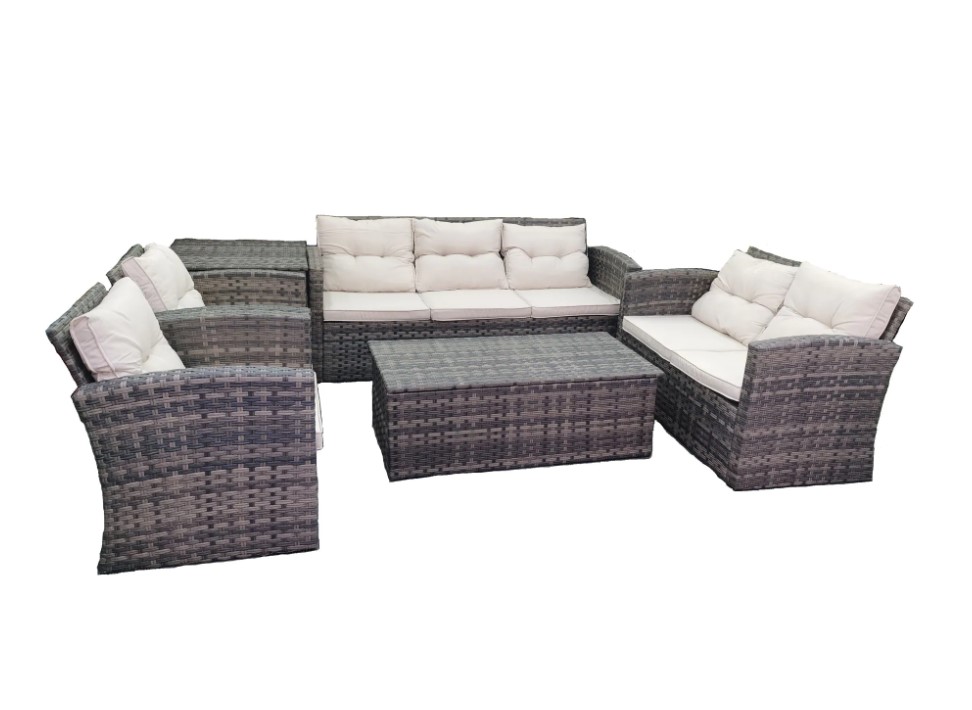 7 Seater Lounge Set with Cushion Box