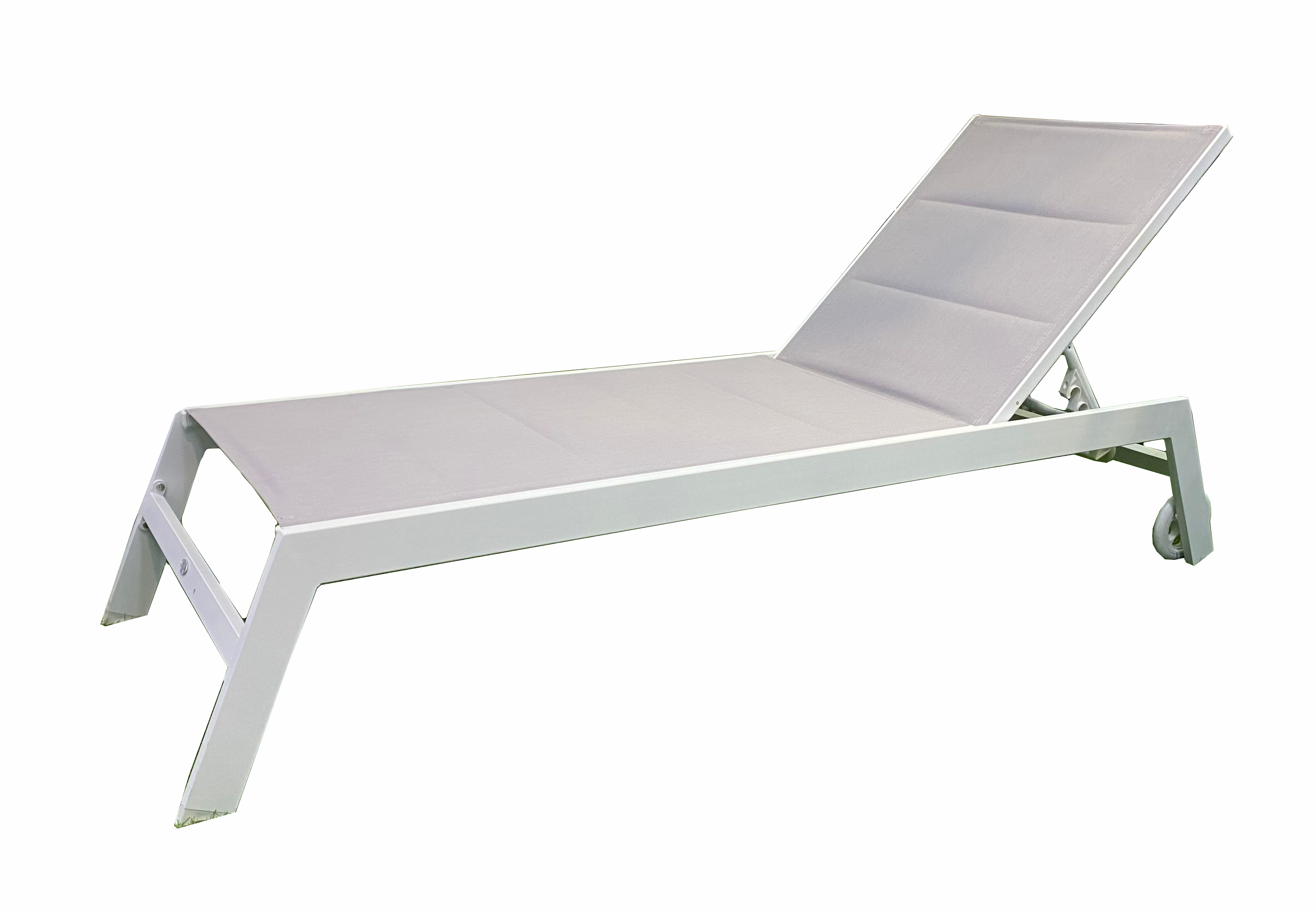 White Color Aluminum Sun Lounger