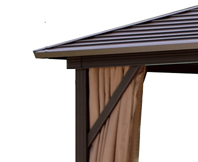 3*3 Meter Metal Top Gazebo With Mosquito net and Curtain (2 Year Warranty)