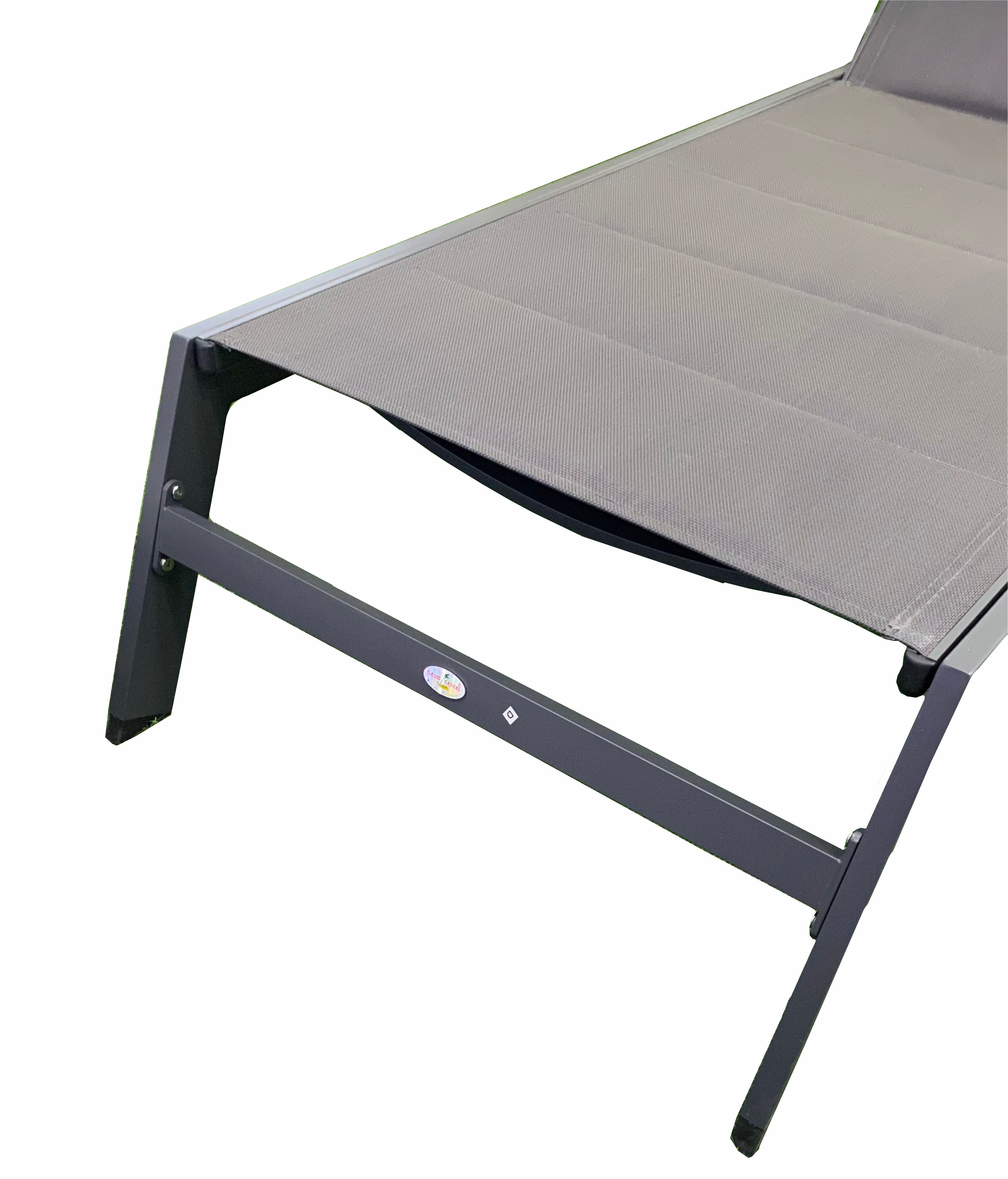 Dark Grey Aluminum Sun Lounger