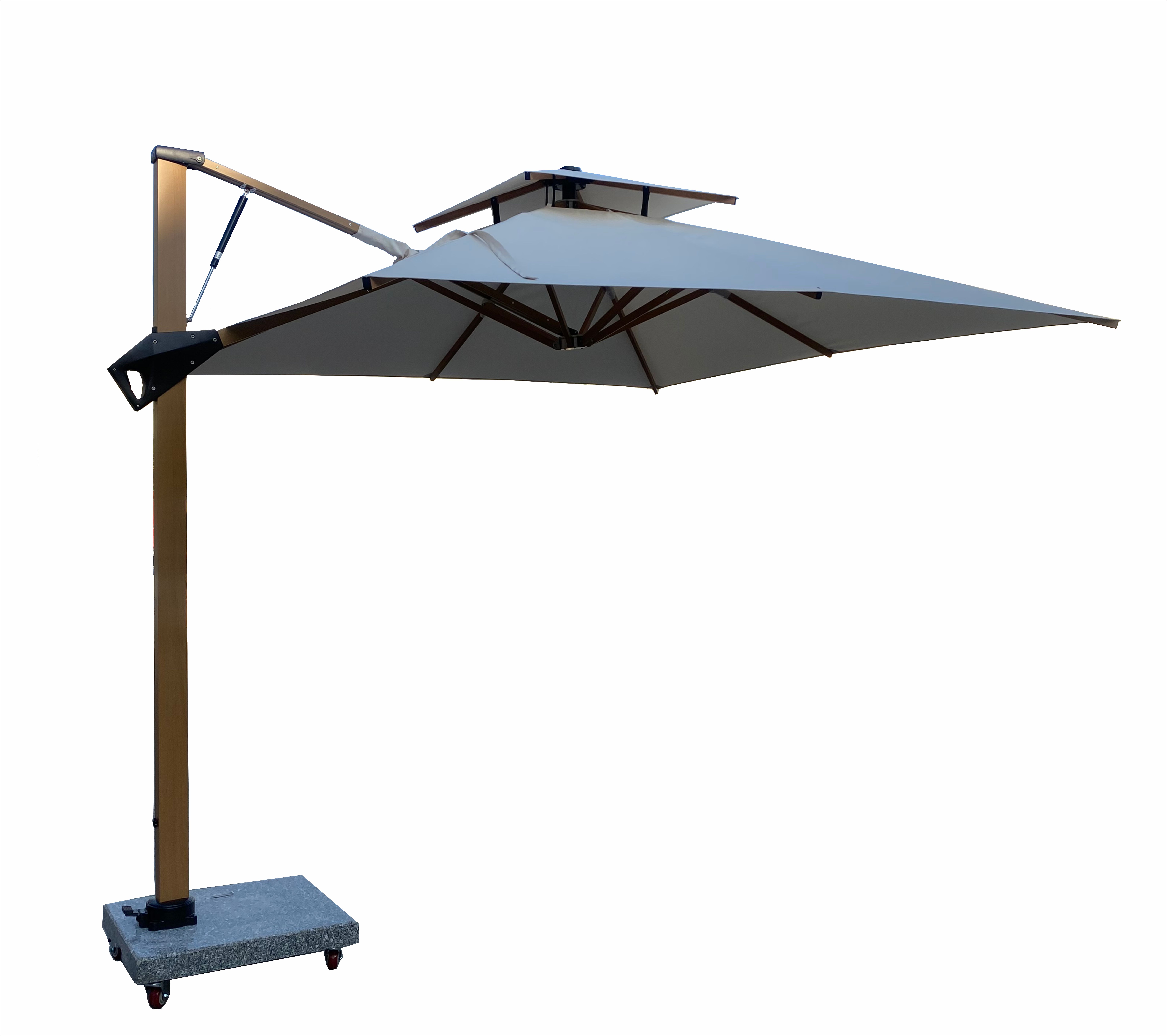 3X3M Hydraulic Umbrella With 90kg Wheels Base & 2 Years Warranty