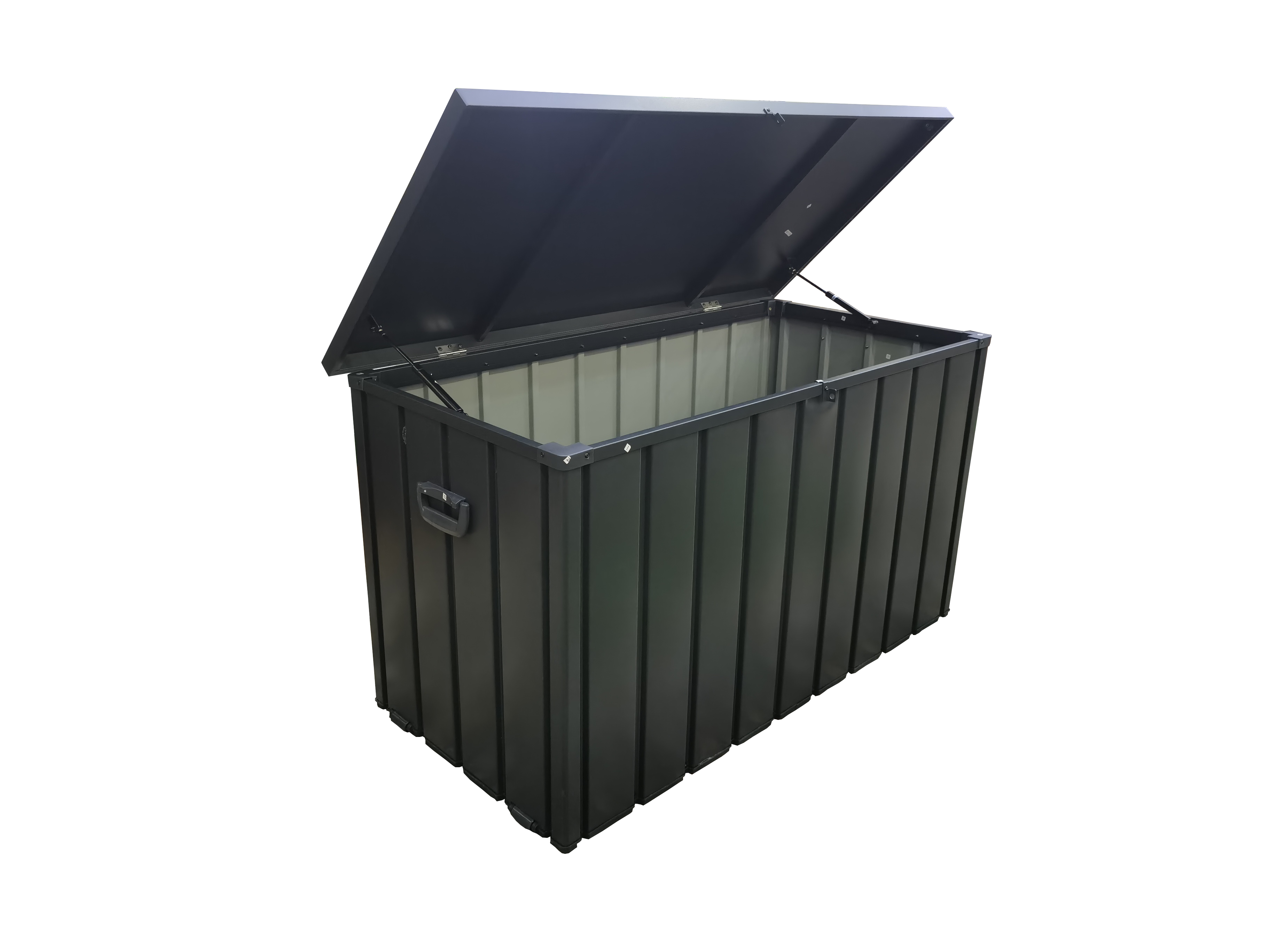 Dark Grey Steel Storage Box / Cushion Box