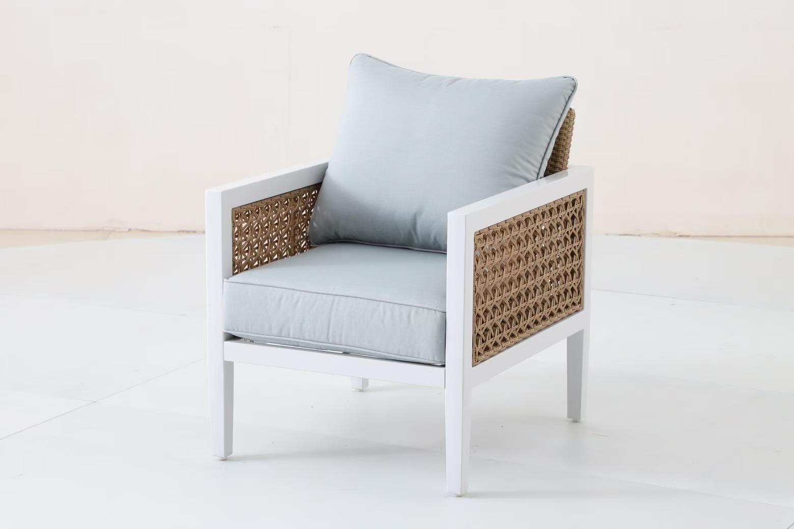 4 Seater Aluminum Rattan Lounge Set