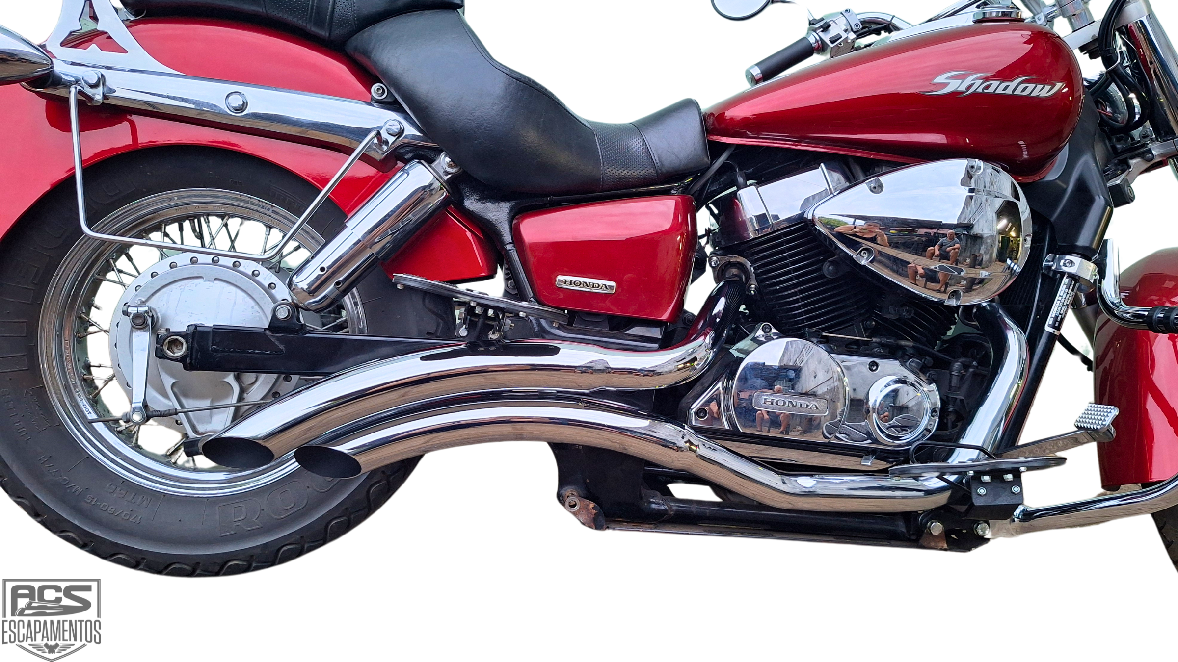 Escapamento SHADOW 750 JJ Cromado 