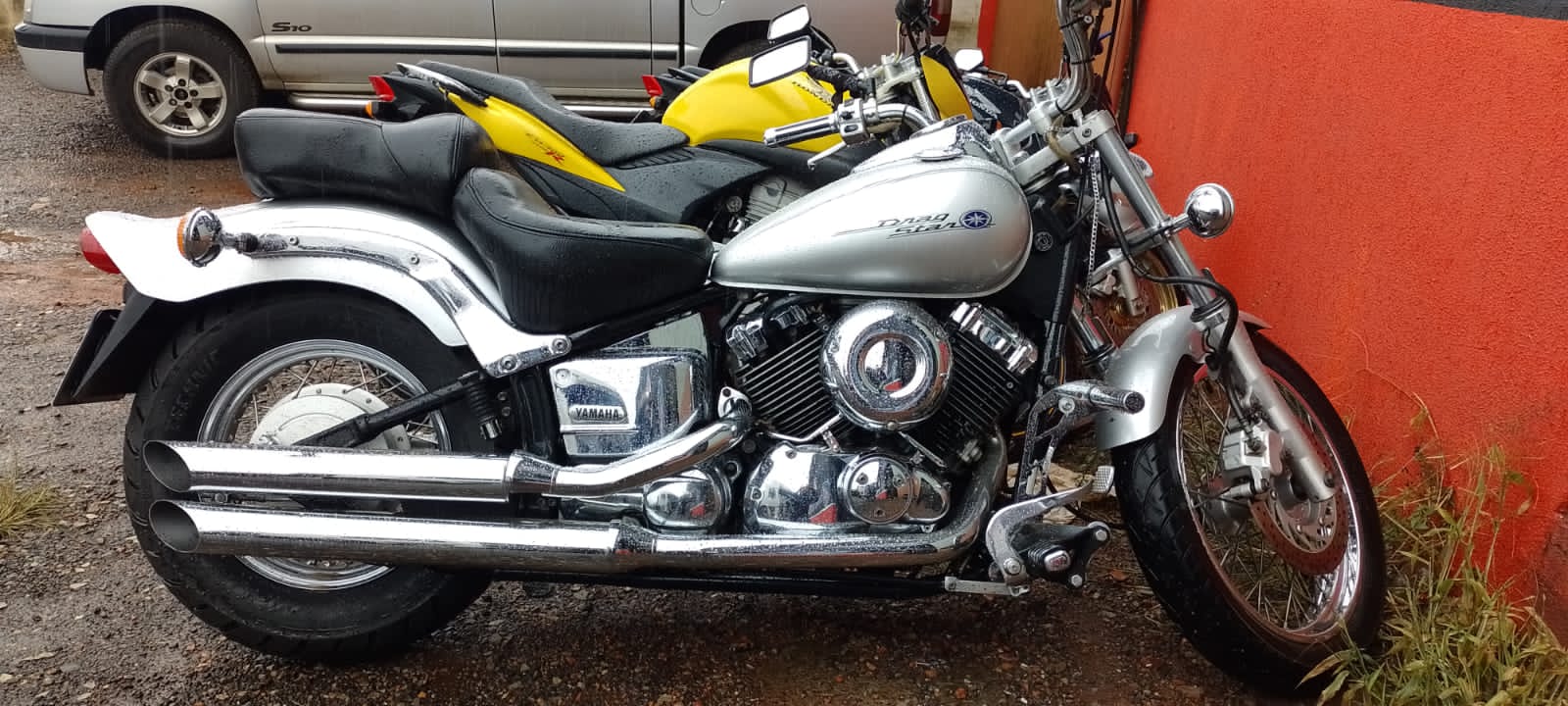 Escapamento DRAG STAR 650 3" longo cromado 