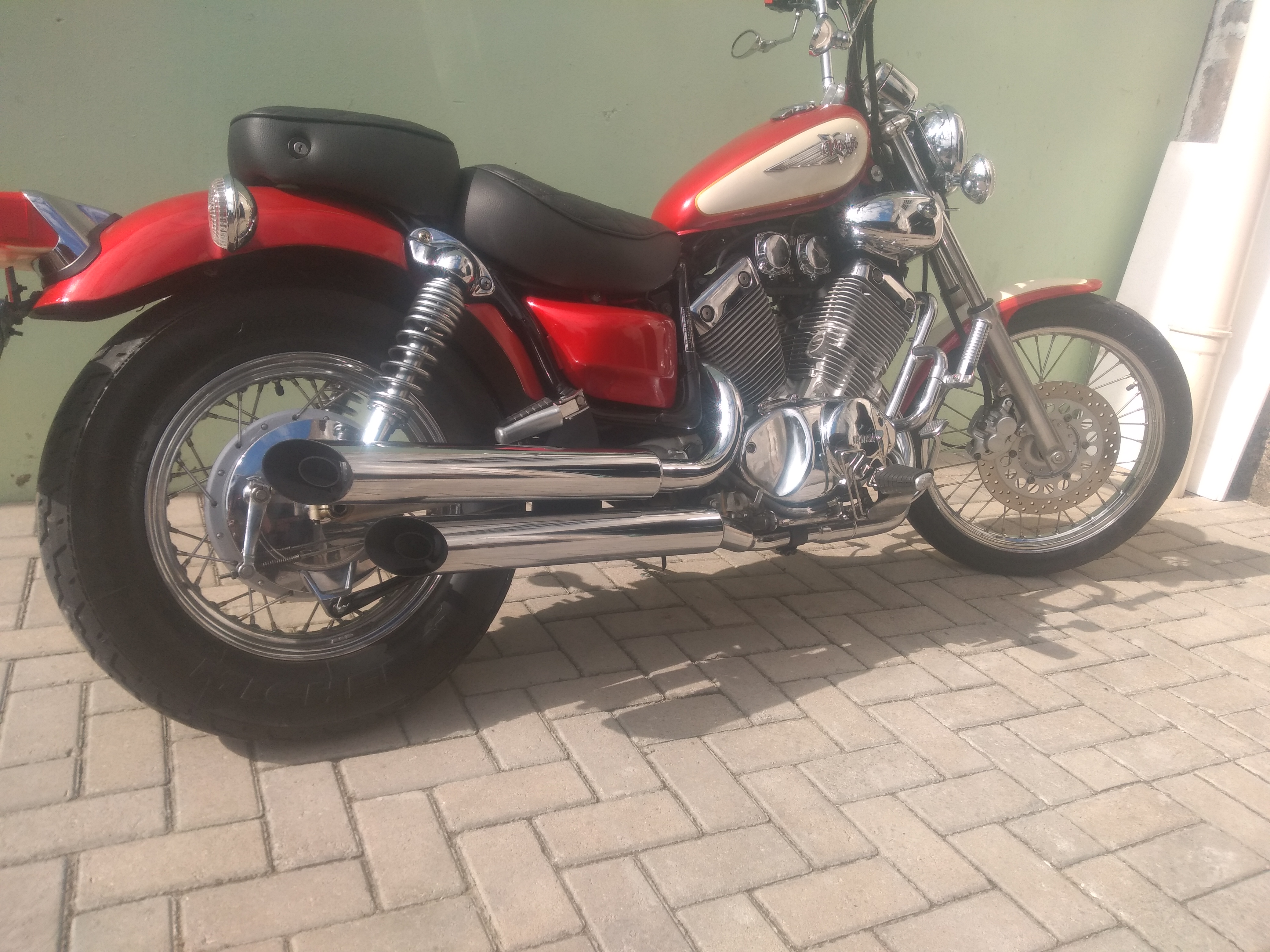 Escapamento Virago 535 3" CH LAT Cromado