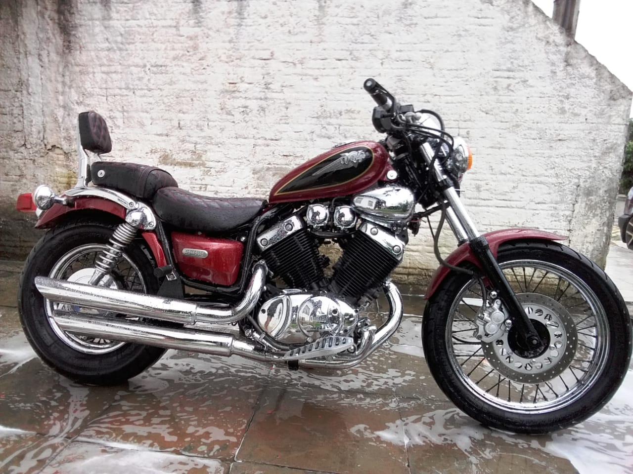 Escapamento Virago 535 3" CH BX Cromado