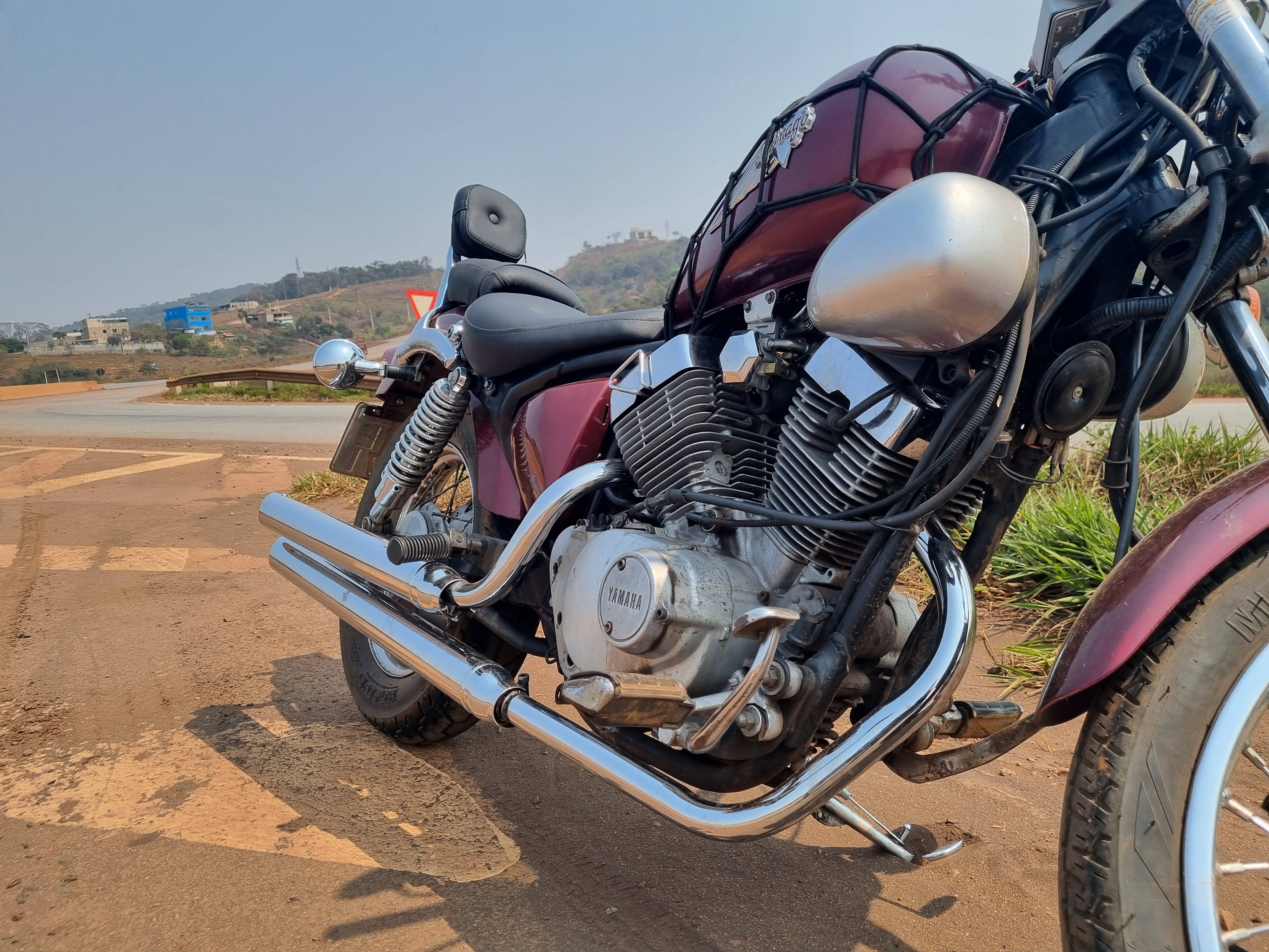 Escapamento Virago 250 2 1/2" longo Cromado 