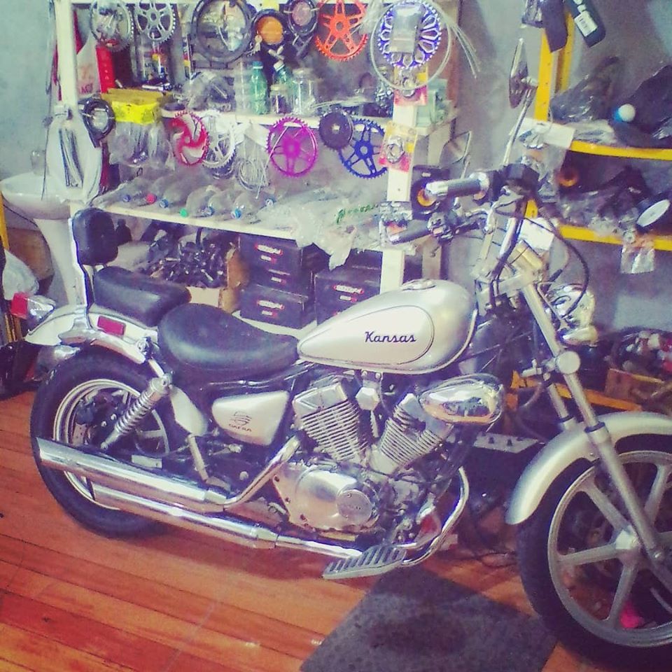 Escapamento KANSAS 250 3" CH LAT cromado 