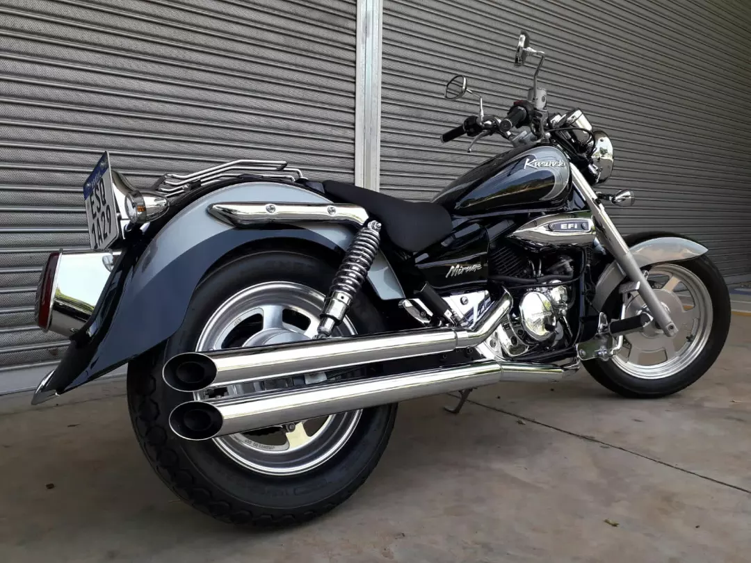 Escapamento Mirage 250 2 1/2" longo Cromado 