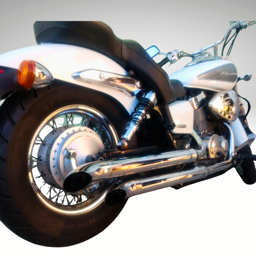 Escapamento SHADOW 750 PATA DE VACA Cromado 