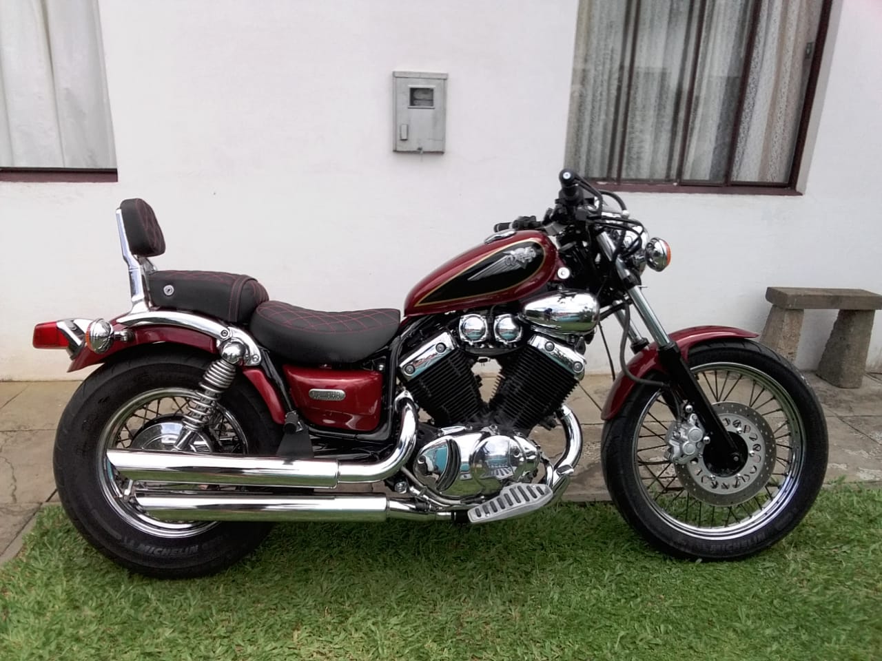 Escapamento Virago 535 3" CH BX Cromado