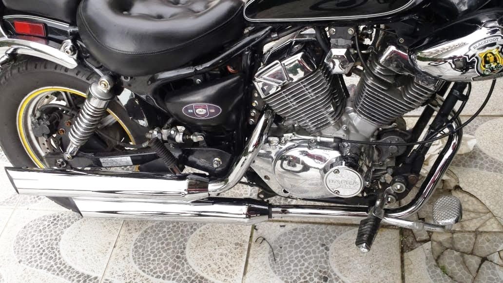 Escapamento KANSAS 250 3" CH LAT cromado 