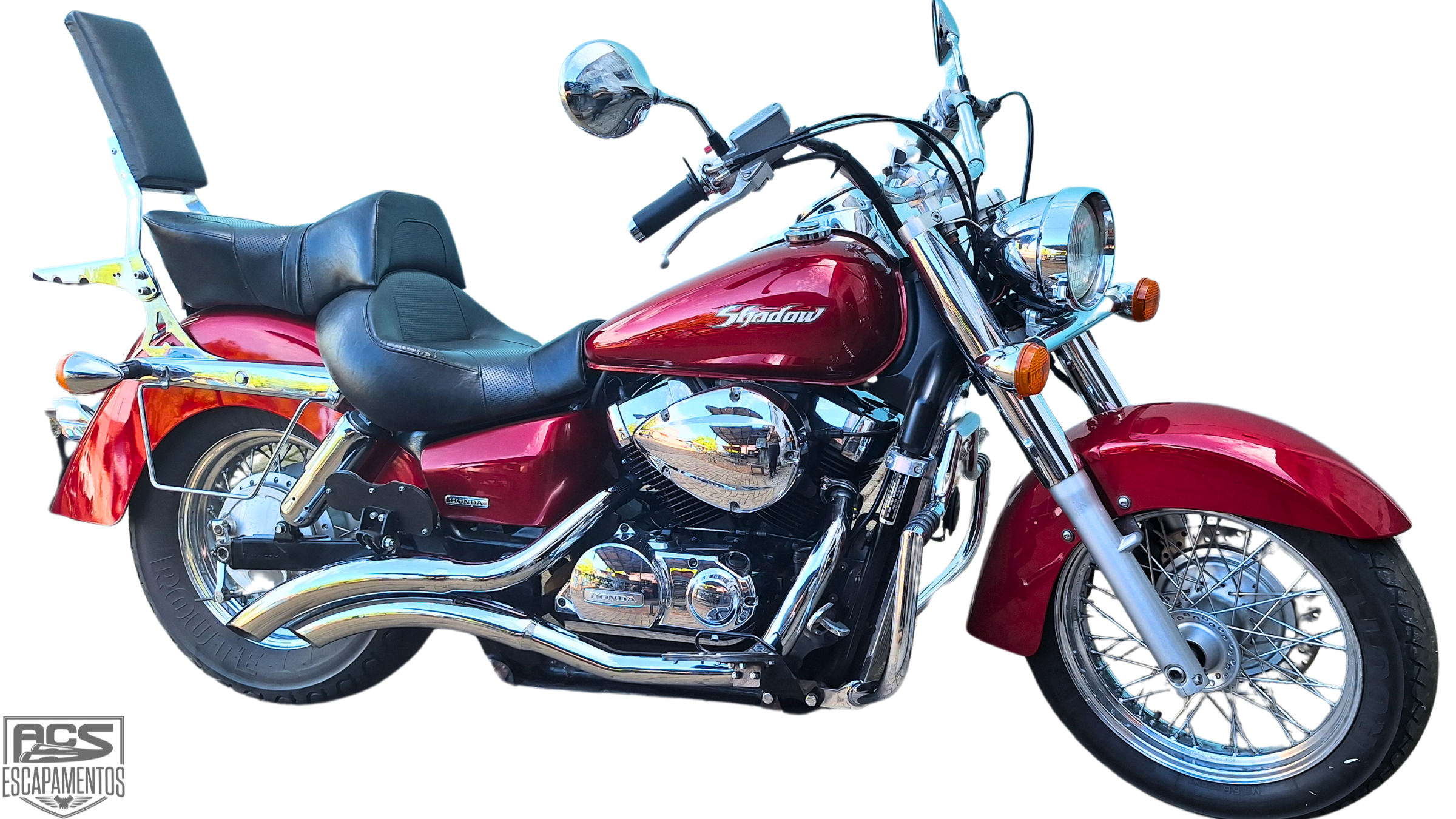 Escapamento SHADOW 750 JJ Cromado 