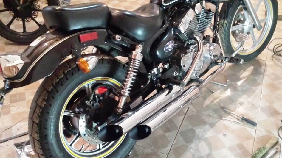 Escapamento KANSAS 250 3" CH LAT cromado 