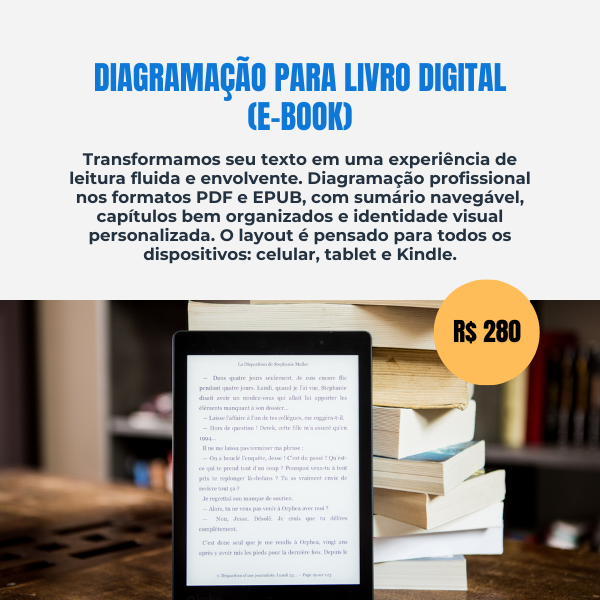 Diagramação para Livro Digital (E-book)