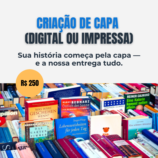 Criação de Capa (Digital ou Impressa)