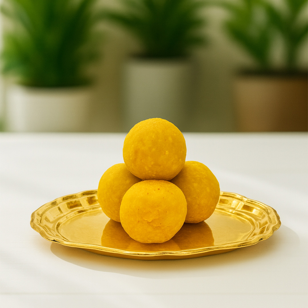 Traditional Indian Besan Ladoo