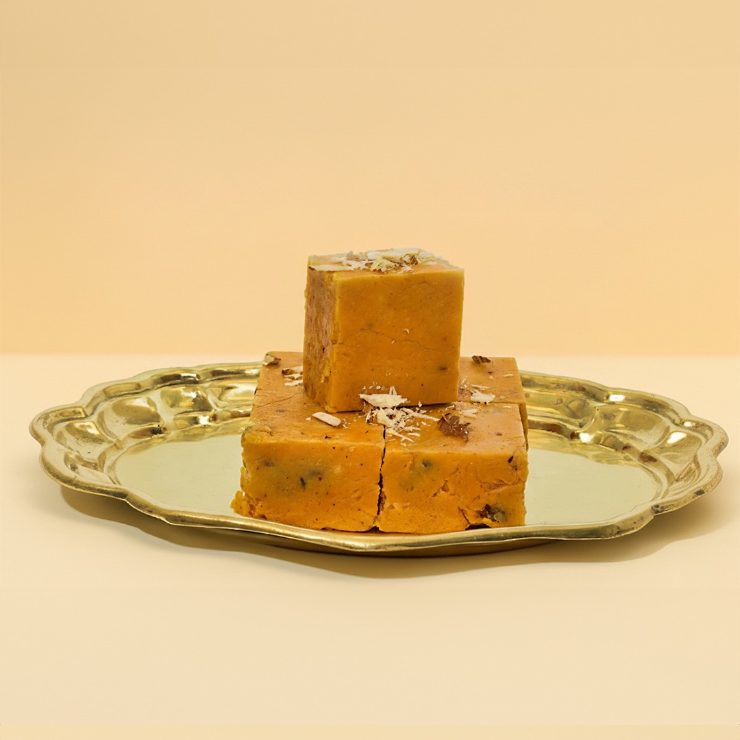 Traditional Indian Besan Barfi