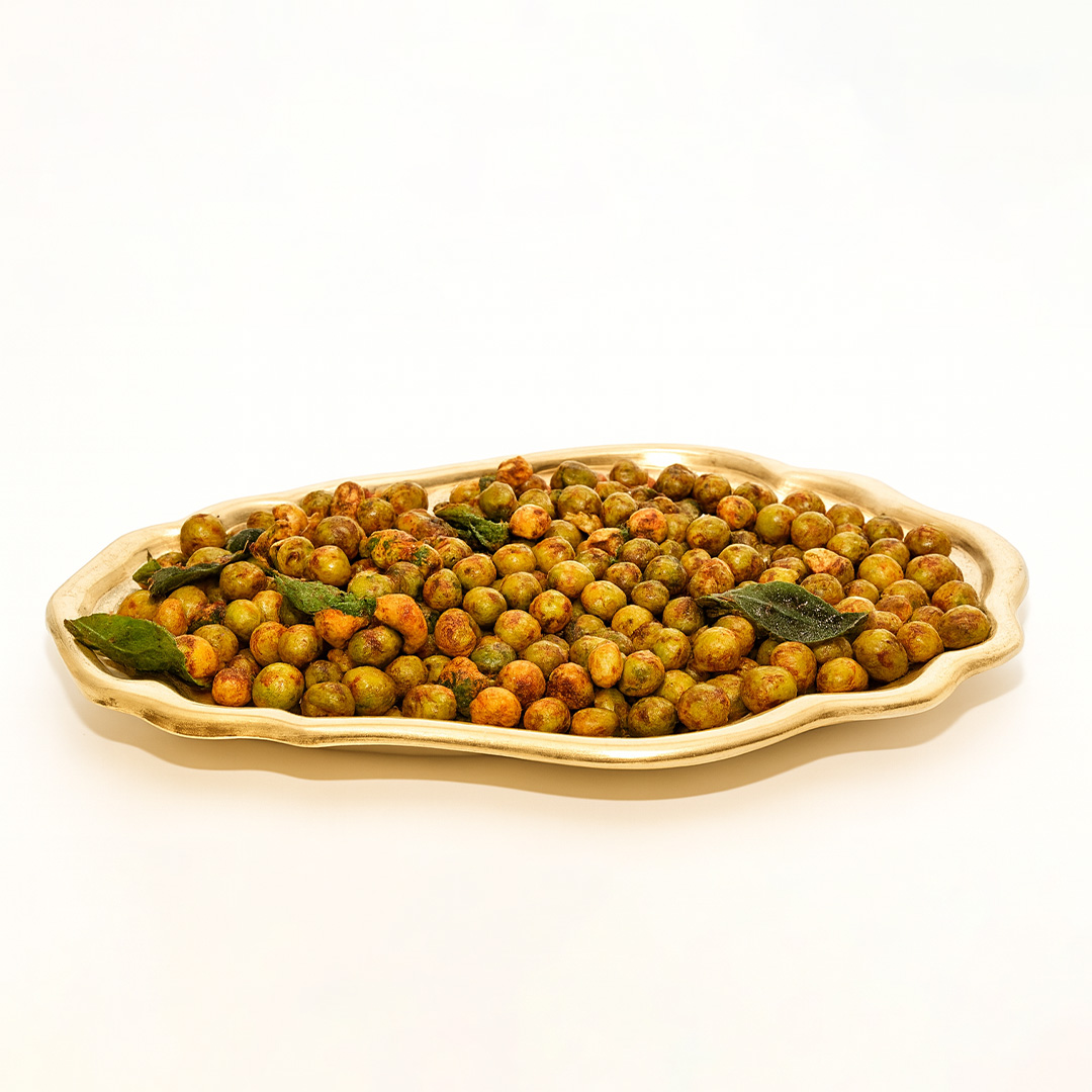 Spicy Roasted Peas