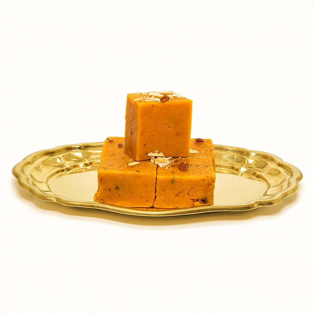 Traditional Indian Besan Barfi