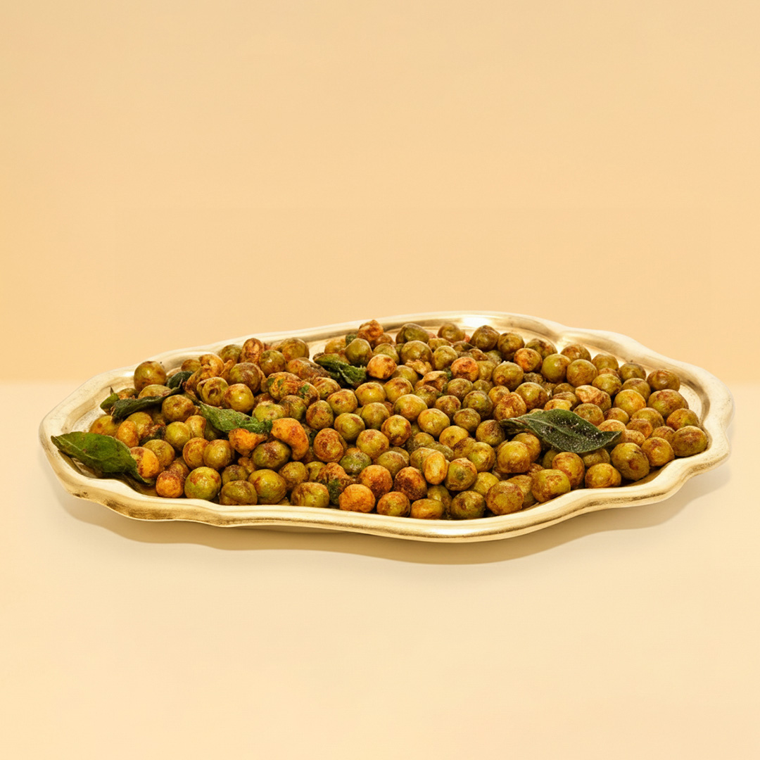 Spicy Roasted Peas